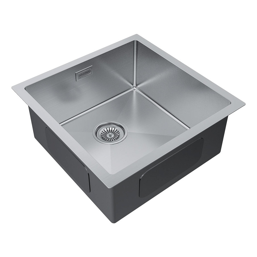 Кухонная мойка Paulmark GERBERG 44 UNI PM254444-BS, нержавеющая сталь