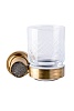 Стакан для зубных щеток Boheme Royal Cristal, бронза, 10924-BR