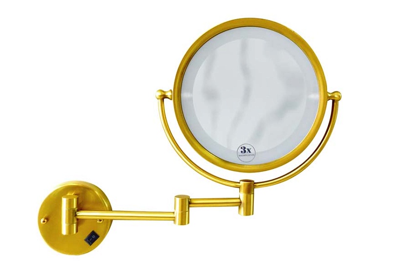 Зеркало косметическое настенное Boheme Imperiale, золото, 503