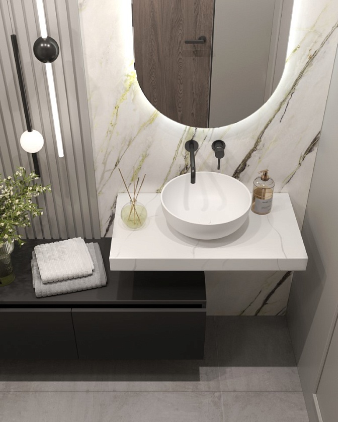 Столешница под раковину Boheme FLAT, 80 см, 869-080-CLCT