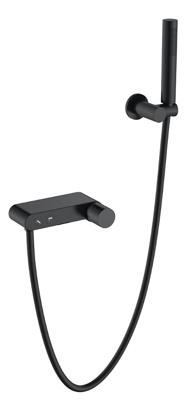 Смеситель для ванны Boheme Stick, черный, 123-BB