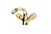 Смеситель для биде Boheme Royal Cristal, золото, 296-Royal/CRST