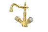 Смеситель для раковины Boheme Royal Cristal, бронза, 312-Royal/CRST