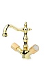 Смеситель для раковины Boheme Royal Cristal, золото, 292-Royal/CRST