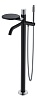 Напольный смеситель для ванны Boheme Stick, черный, 129-BCR