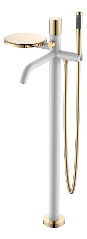 Напольный смеситель для ванны Boheme Stick, золото, 129-WG