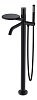 Напольный смеситель для ванны Boheme Stick, черный, 129-BB