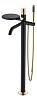 Напольный смеситель для ванны Boheme Stick, золото, 129-BG