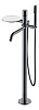 Напольный смеситель для ванны Boheme Stick, графит глянец, 129-SGM