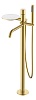 Напольный смеситель для ванны Boheme Stick, золото, 129-MG