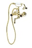Смеситель для ванны Boheme Royal Cristal, золото, 293-Royal/CRST black