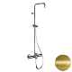 Душевая система термостатическая с изливом Remer Elegance EQ34ASSDVO латунь состаренная - изображение 1
