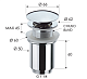 Донный клапан без перелива 1”1/4 Remer 904CC114BO белый матовый - изображение 2