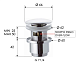 Донный клапан с переливом 1”1/4 Remer 905CC2114BO белый матовый - изображение 2