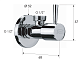 Запорный вентиль 1/2*1/2 Remer 128L1212BO белый матовый - изображение 2