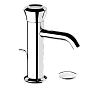 Смеситель для раковины Remer Rubinetterie Element, хром, ET10