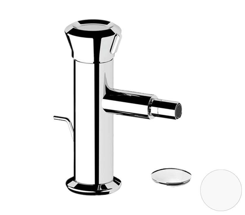 Смеситель для биде Remer Rubinetterie Element ET20BO, белый матовый