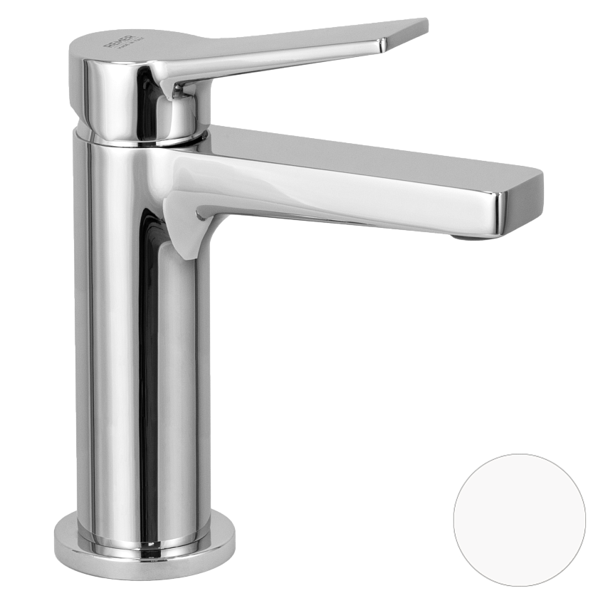Смеситель для раковины Remer Rubinetterie Slash &amp; Dot SL12BO, белый матовый