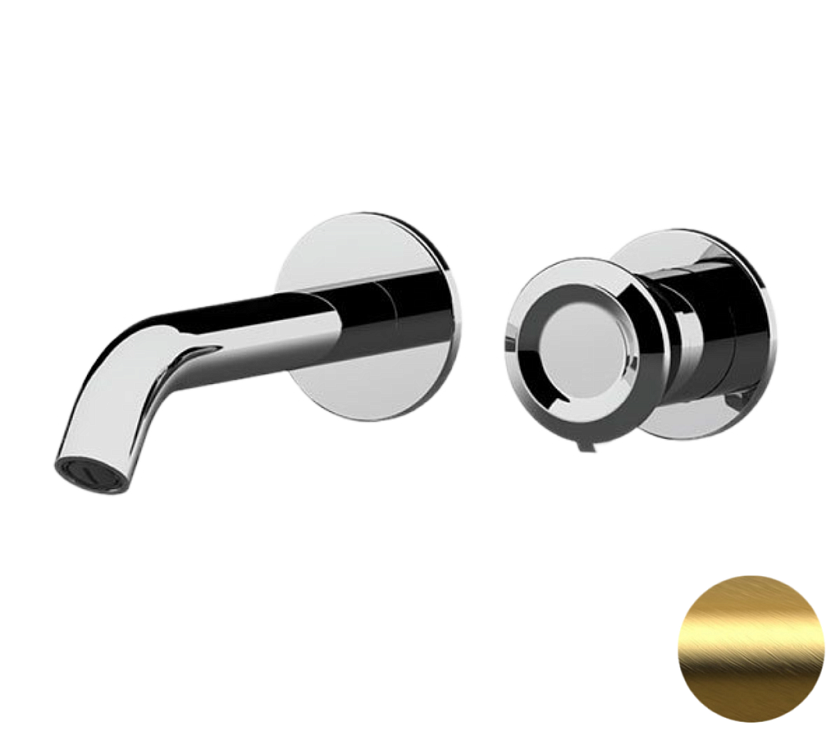 Встраиваемый смеситель для раковины Remer Rubinetterie Element ET15PBG, золото брашированное