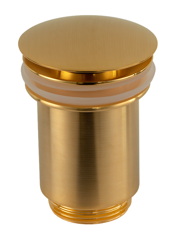Донный клапан без перелива 1”1/4 Remer 904CC114BG золото брашированное