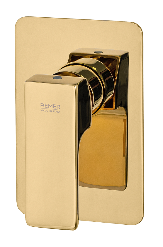 Встраиваемый смеситель для душа Remer Rubinetterie Absolute AU30DO, золото глянцевое