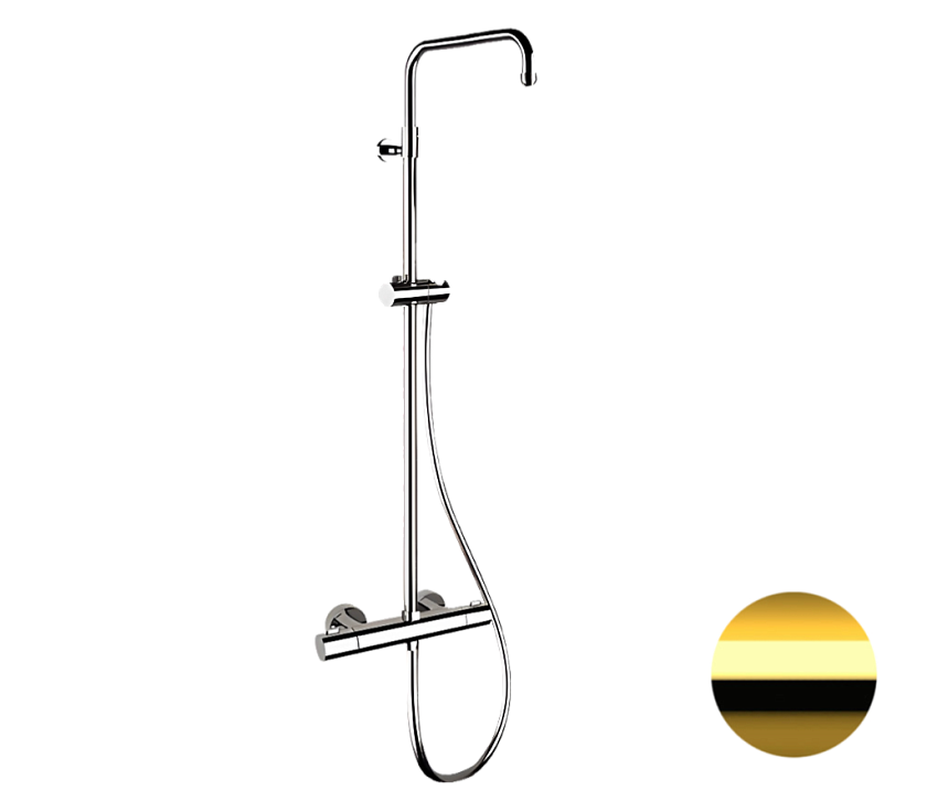 Душевая система термостатическая Remer Elegance EQ32ASSDDO золото глянцевое