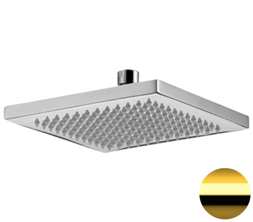 Тропический душ Remer Rubinetterie 359SSDOx, золото глянцевое