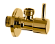 Запорный вентиль 1/2*1/2 Remer 128L1212DO золото глянцевое - изображение 1