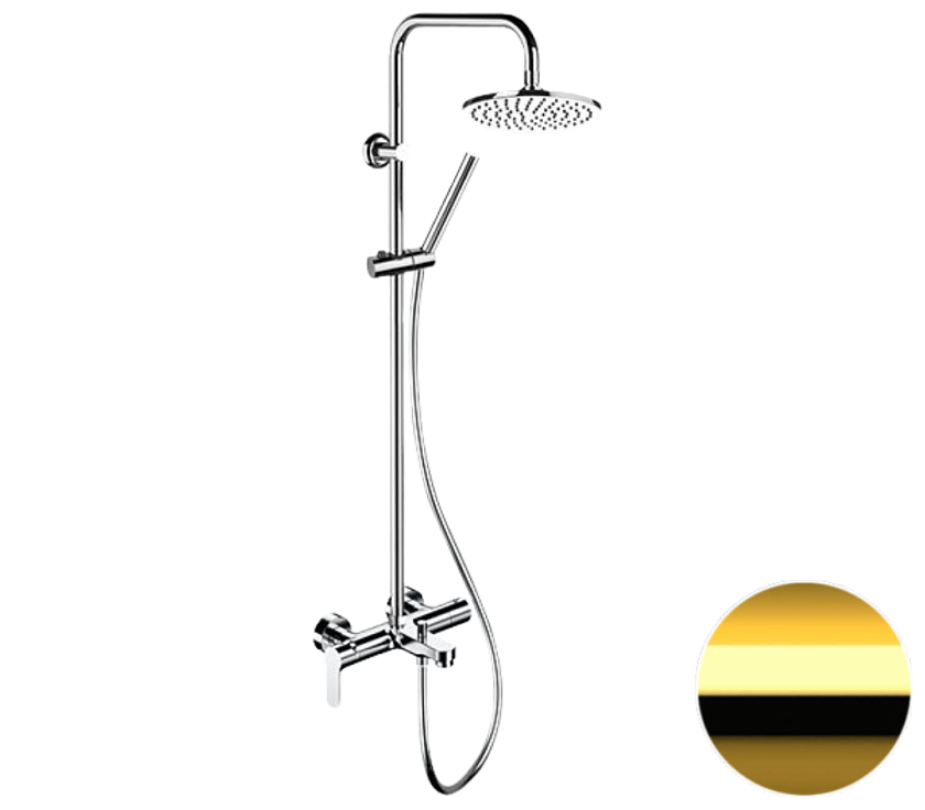 Душевая система Remer Rubinetterie Class Line L34X7MMM20DO, золото глянцевое
