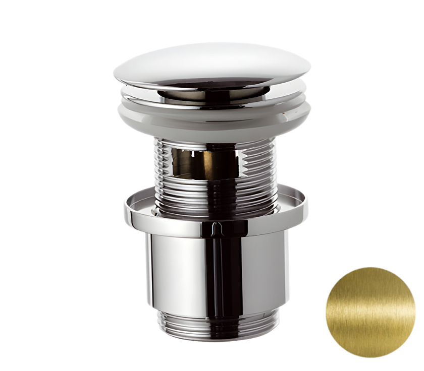 Донный клапан с переливом 1”1/4 Remer 905CC2114VO латунь состаренная