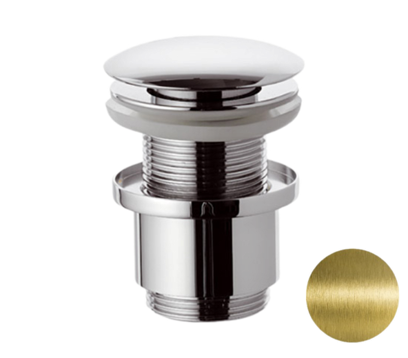 Донный клапан без перелива 1”1/4 Remer 904CC2114VO латунь состаренная