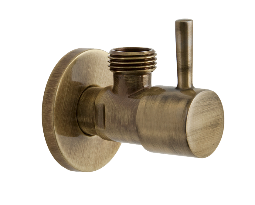 Запорный вентиль 1/2*1/2 Remer 128L1212VO состаренная латунь