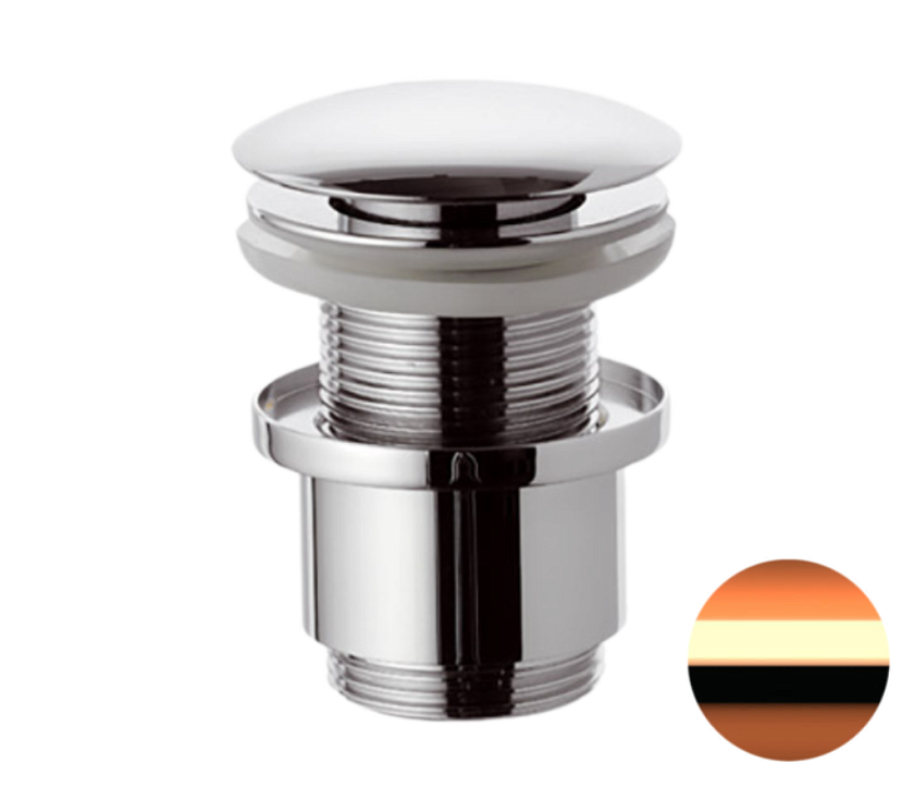 Донный клапан без перелива 1”1/4 Remer 904CC2114RL медь глянцевая