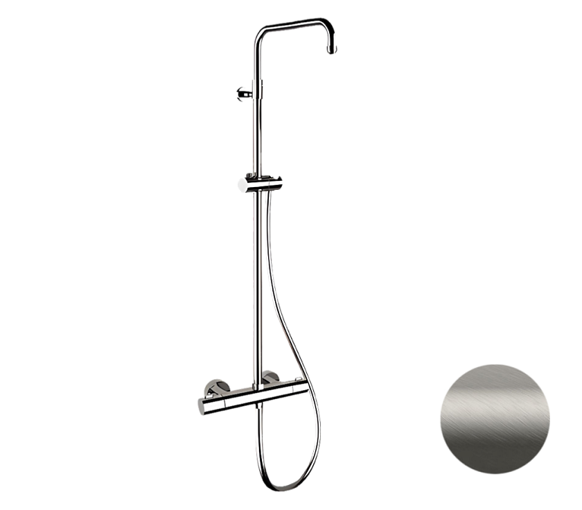 Душевая система термостатическая Remer Elegance EQ32ASSDNPO никель матовый брашированный