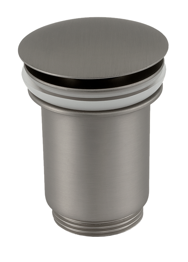 Донный клапан без перелива 1”1/4 Remer 904CC114NPO никель матовый брашированный