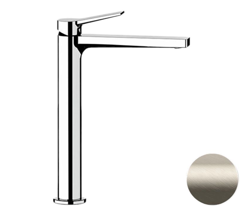 Высокий смеситель для раковины Remer Rubinetterie Slash &amp; Dot SL11LXV, сталь