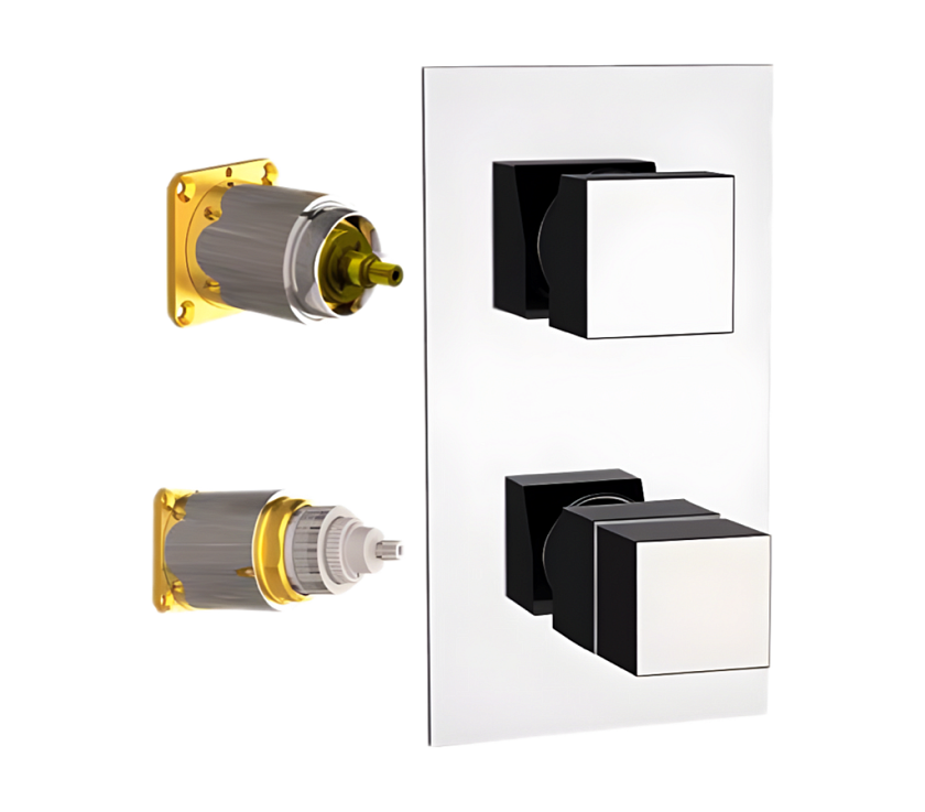 Встраиваемый термостатический смеситель для душа Remer Rubinetterie Q-Elegance QT92KB, хром