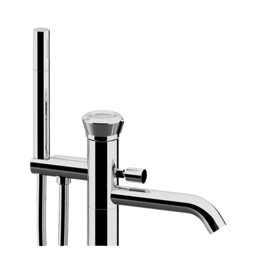 Напольный смеситель для ванны Remer Rubinetterie Element ET08, хром