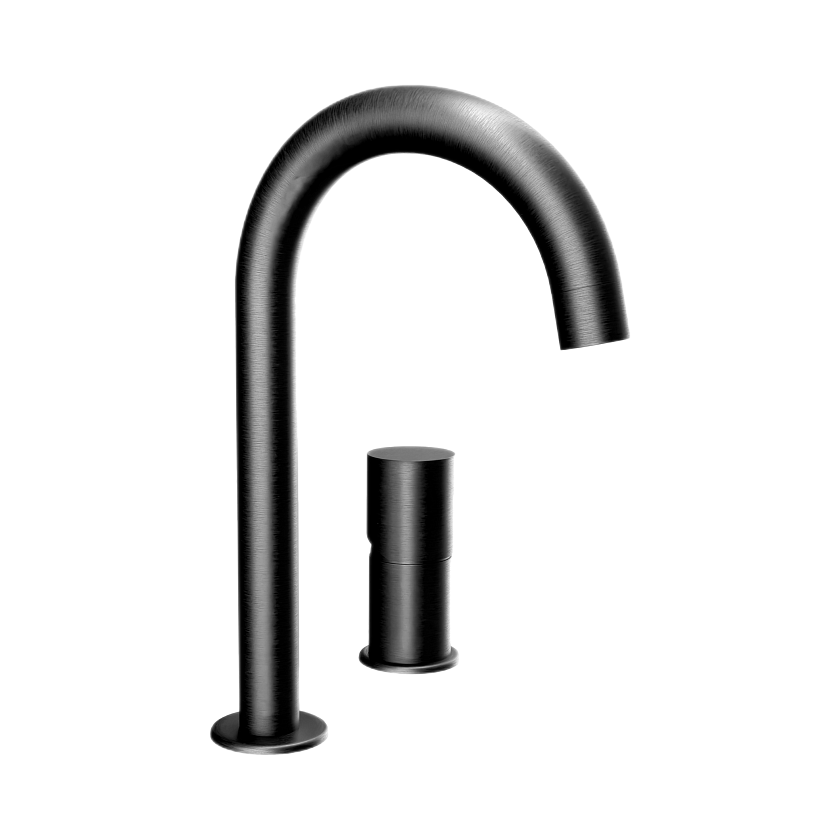 Смеситель для раковины Remer Rubinetterie Edge EG557CFP, черный брашированный хром