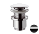 Донный клапан без перелива 1”1/4 Remer 904CC2114CFP черный брашированный хром - изображение 1