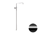 Душевая колонна телескопическая Remer 330A7DCESDEVCFP черный брашированный хром - изображение 1