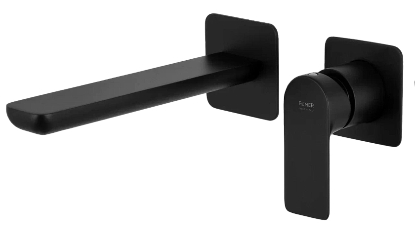 Встраиваемый смеситель для раковины Remer Rubinetterie Infinity I15PLNO, черный матовый