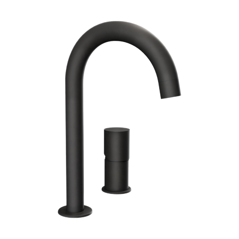 Смеситель для раковины Remer Rubinetterie Edge EG557NO, черный матовый