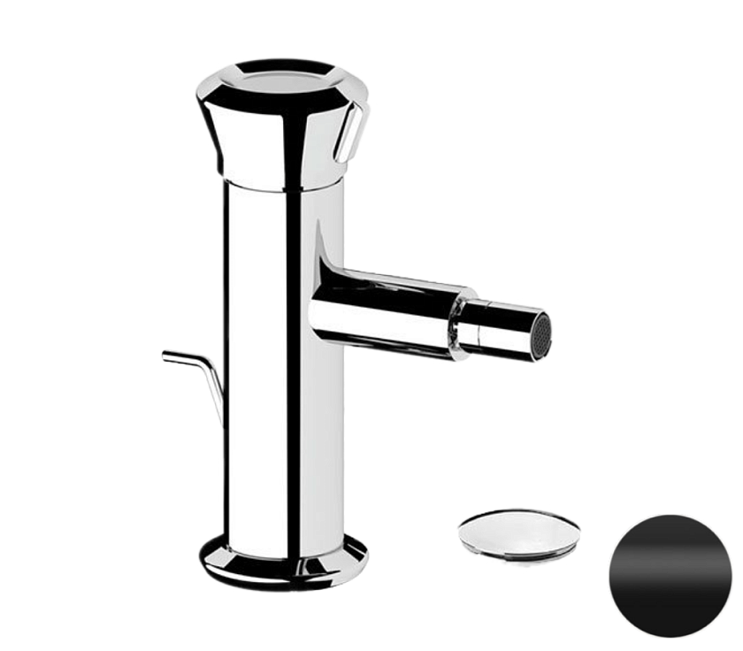Смеситель для биде Remer Rubinetterie Element ET20NO, черный матовый