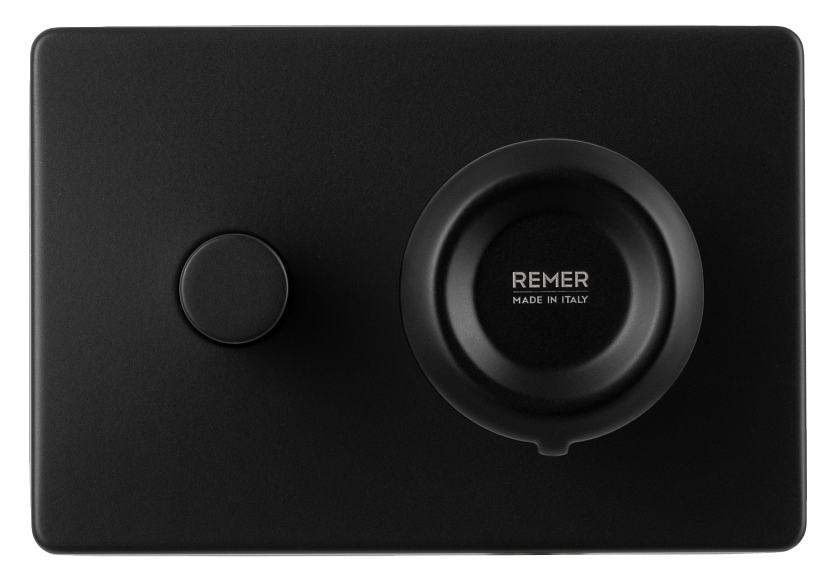 Встраиваемый смеситель для душа Remer Rubinetterie Element ET09HRGNO, черный матовый