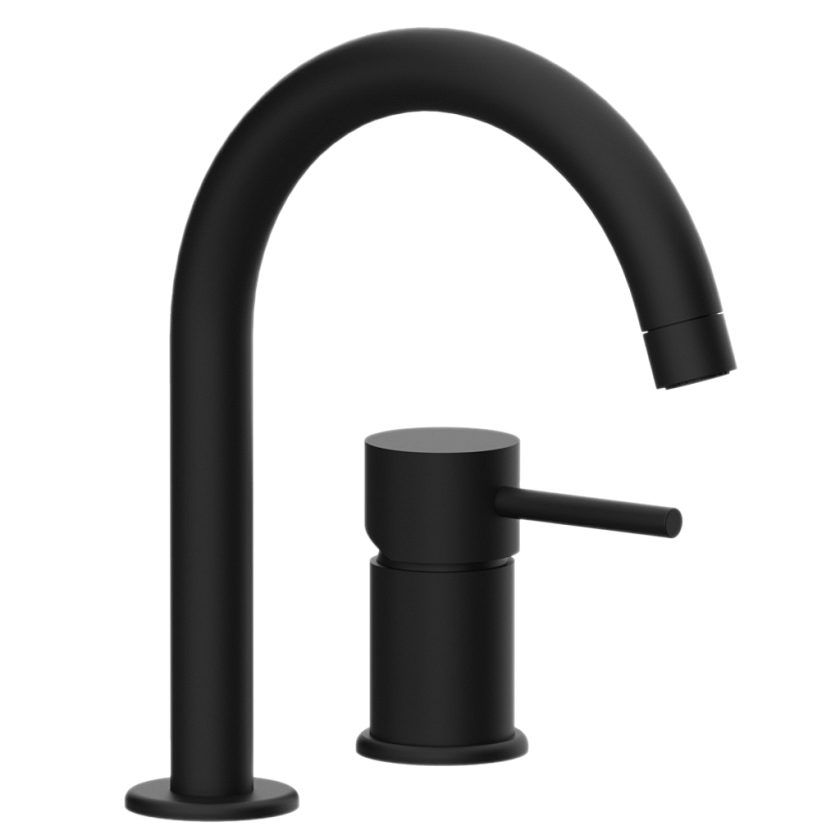 Смеситель для раковины Remer Rubinetterie X Style X57NO, черный матовый