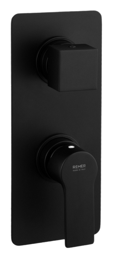 Встраиваемый смеситель для душа Remer Rubinetterie Energy EY93KBNO, черный матовый