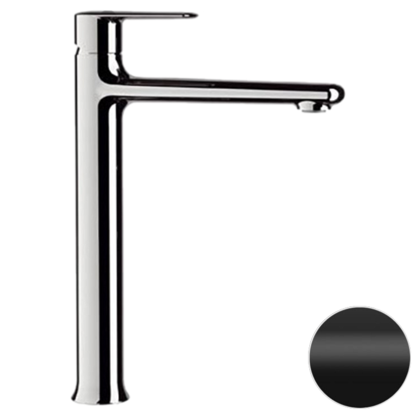 Высокий смеситель для раковины Remer Rubinetterie Vanity V11LNO, черный матовый