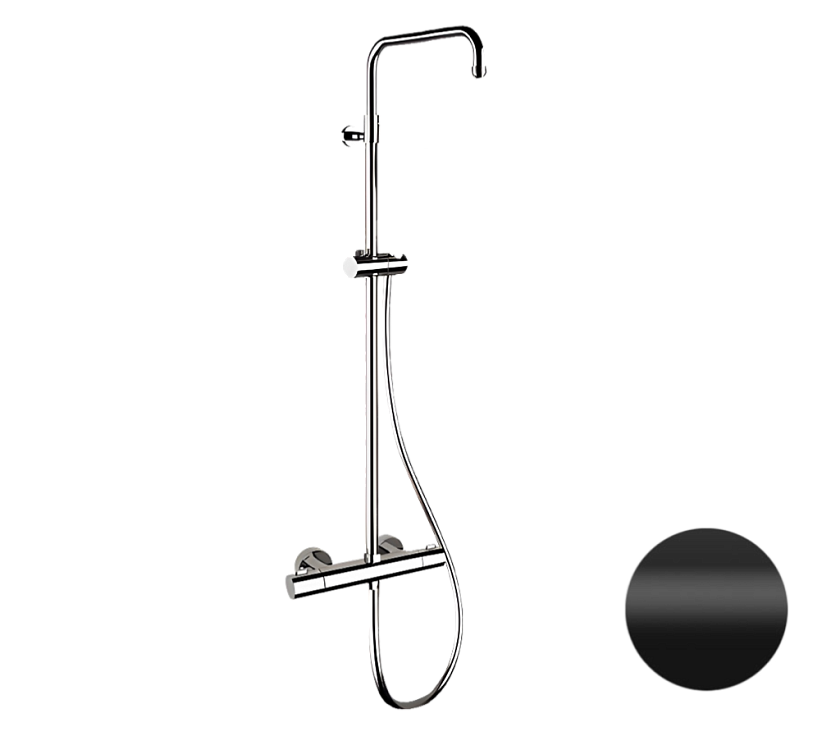 Душевая система термостатическая Remer Elegance EQ32ASSDNO черный матовый