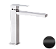 Высокий смеситель для раковины Remer Rubinetterie Q-Design QD11LNO, черный матовый - изображение 1